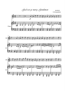 Vocal-instrumental version: For oboe and piano by folklore