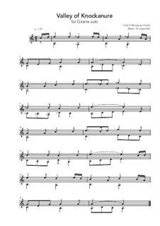 Valley of Knockanure: For guitar by folklore