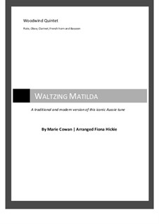 Waltzing Matilda: For wind quintet by Marie Cowan