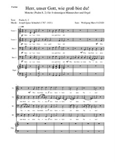 Herr, unser Gott!: For choir and organ by Joseph Ignaz Schnabel
