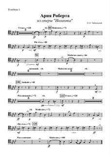 Iolanta, TH 11 Op.69: Aria of Robert – trombone I part by Pyotr Tchaikovsky