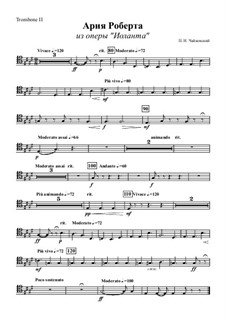 Iolanta, TH 11 Op.69: Aria of Robert – trombone II part by Pyotr Tchaikovsky