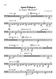 Iolanta, TH 11 Op.69: Aria of Robert – tuba part by Pyotr Tchaikovsky