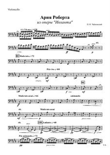 Iolanta, TH 11 Op.69: Aria of Robert – cello part by Pyotr Tchaikovsky