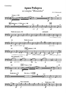 Iolanta, TH 11 Op.69: Aria of Robert – double bass part by Pyotr Tchaikovsky