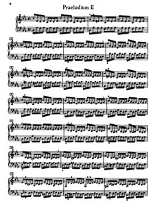 Prelude and Fugue No.2 in C Minor, BWV 847: For piano by Johann Sebastian Bach