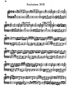 Prelude and Fugue No.17 in A Flat Major, BWV 862: For piano by Johann Sebastian Bach
