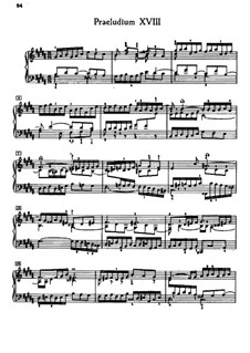 Prelude and Fugue No.18 in G Sharp Minor, BWV 863: For piano by Johann Sebastian Bach