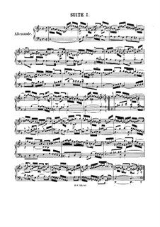 Complete set, BWV 812-817: For piano by Johann Sebastian Bach