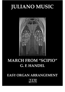 Scipione, HWV 20: March. Arrangement for easy organ - C version by Georg Friedrich Händel