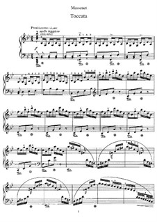 Toccata in B Flat Major: For piano by Jules Massenet