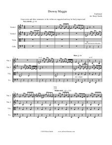 Drowsy Maggie: For string quartet by folklore