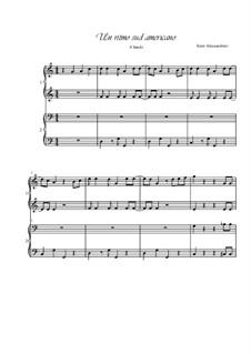 A South American rhythm: For piano four hands by folklore