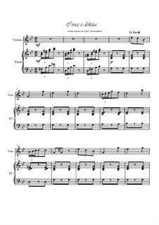 Croce e delizia: For violin and piano by Giuseppe Verdi