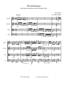 The Entertainer: For string quartet by Scott Joplin