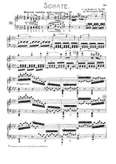 Sonata for Piano No.31, Op.110: For a single performer by Ludwig van Beethoven