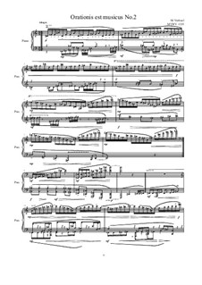 Orationis est musicus No.2 for piano, MVWV 1335: Orationis est musicus No.2 for piano by Maurice Verheul