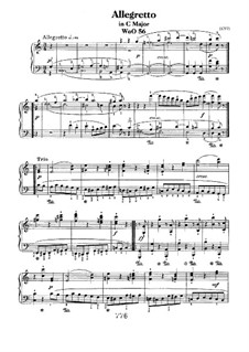 Allegretto in C Major, WoO 56: For piano by Ludwig van Beethoven