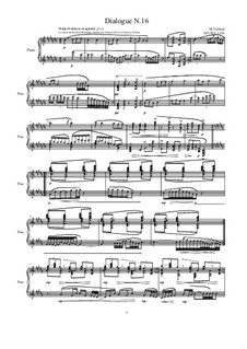 Dialogues for piano: Dialogue 16, MVWV 1316 by Maurice Verheul