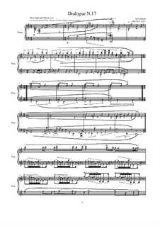 Dialogues for piano: Dialogue 17, MVWV 1317 by Maurice Verheul
