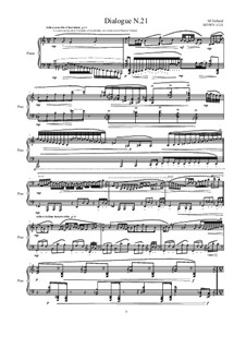 Dialogues for piano: Dialogue 21, MVWV 1321 by Maurice Verheul