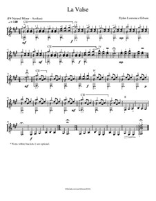 La Valse: Guitar sheet music by Dylan Lawrence Gibson