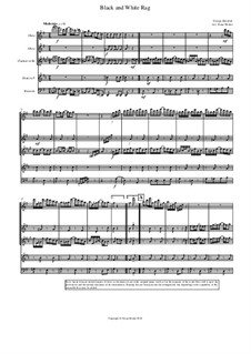 Black and White Rag: For wind quintet by George Botsford