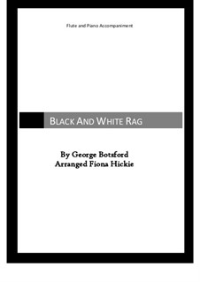 Black and White Rag: For flute and piano by George Botsford