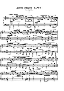 Etudes-tableaux, Op.39: For piano by Sergei Rachmaninoff