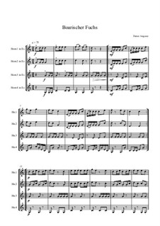 Boarischer Fuchs, Op.148: Für Hörner by Dieter Angerer