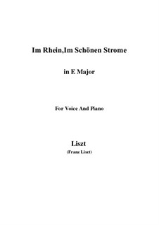 Im Rhein, Im Schönen Strome, S.272: E Major by Franz Liszt