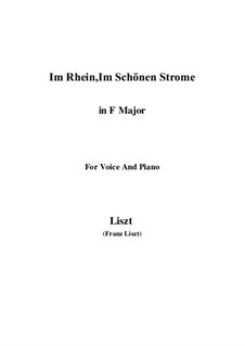 Im Rhein, Im Schönen Strome, S.272: F Major by Franz Liszt