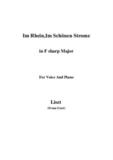 Im Rhein, Im Schönen Strome, S.272: F sharp Major by Franz Liszt