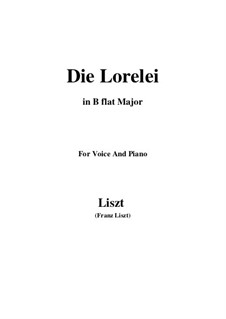 Die Lorelei, S.273: B flat Major by Franz Liszt