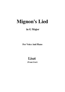 Mignon's Lied, S.275: G Major by Franz Liszt