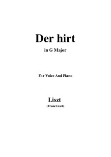 Three Songs from 'William Tell', S.292: No.2 Der hirt (G Major) by Franz Liszt