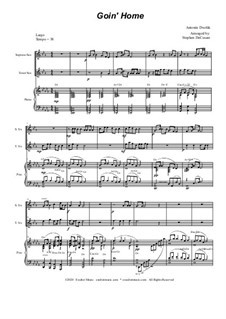 Movement II (Largo): Duet for soprano and tenor saxophone by Antonín Dvořák