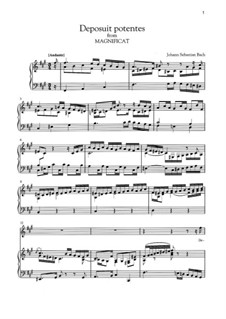 Magnificat in D Major, BWV 243: Deposuit potentes by Johann Sebastian Bach