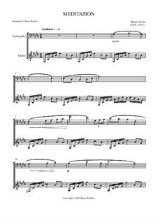 Meditation by M. Bonis - sheet music on MusicaNeo