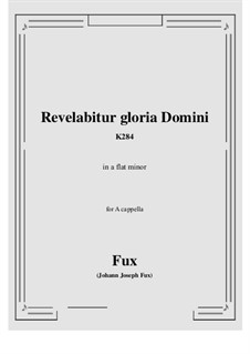 Communio in vigilia Nativitatis Domini, K.284: A flat minor by Johann Fux