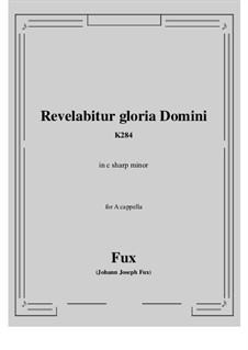 Communio in vigilia Nativitatis Domini, K.284: C sharp minor by Johann Fux