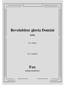 Communio in vigilia Nativitatis Domini, K.284: C minor by Johann Fux