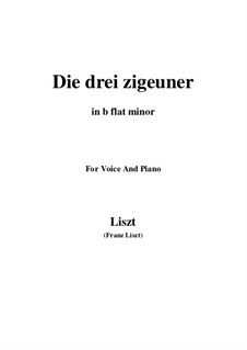 Die drei Zigeuner, S.320: B flat minor by Franz Liszt