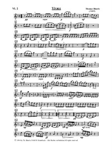 Vivace, d-moll - Konzertsatz für Streicher: Violine II by Thomas Bäurle