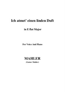 Ich atmet' einen linden Duft: E flat Major by Gustav Mahler