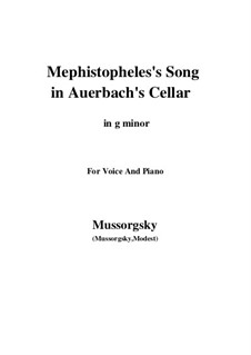 Song of Mephistopheles in Auerbach's Сellar (Song of the Flea): G minor by Modest Mussorgsky