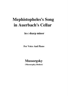 Song of Mephistopheles in Auerbach's Сellar (Song of the Flea): C sharp minor by Modest Mussorgsky