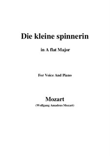 Die kleine Spinnerin, K.531: A flat Major by Wolfgang Amadeus Mozart