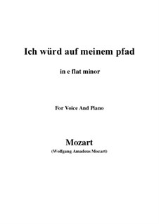 An die Hoffnung, K.390 (340c): E flat minor by Wolfgang Amadeus Mozart