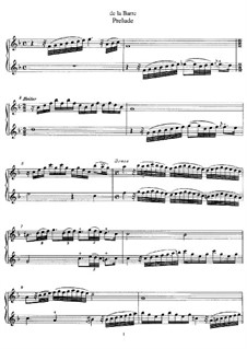 Prelude for Two Flutes: Score by Michel de la Barre